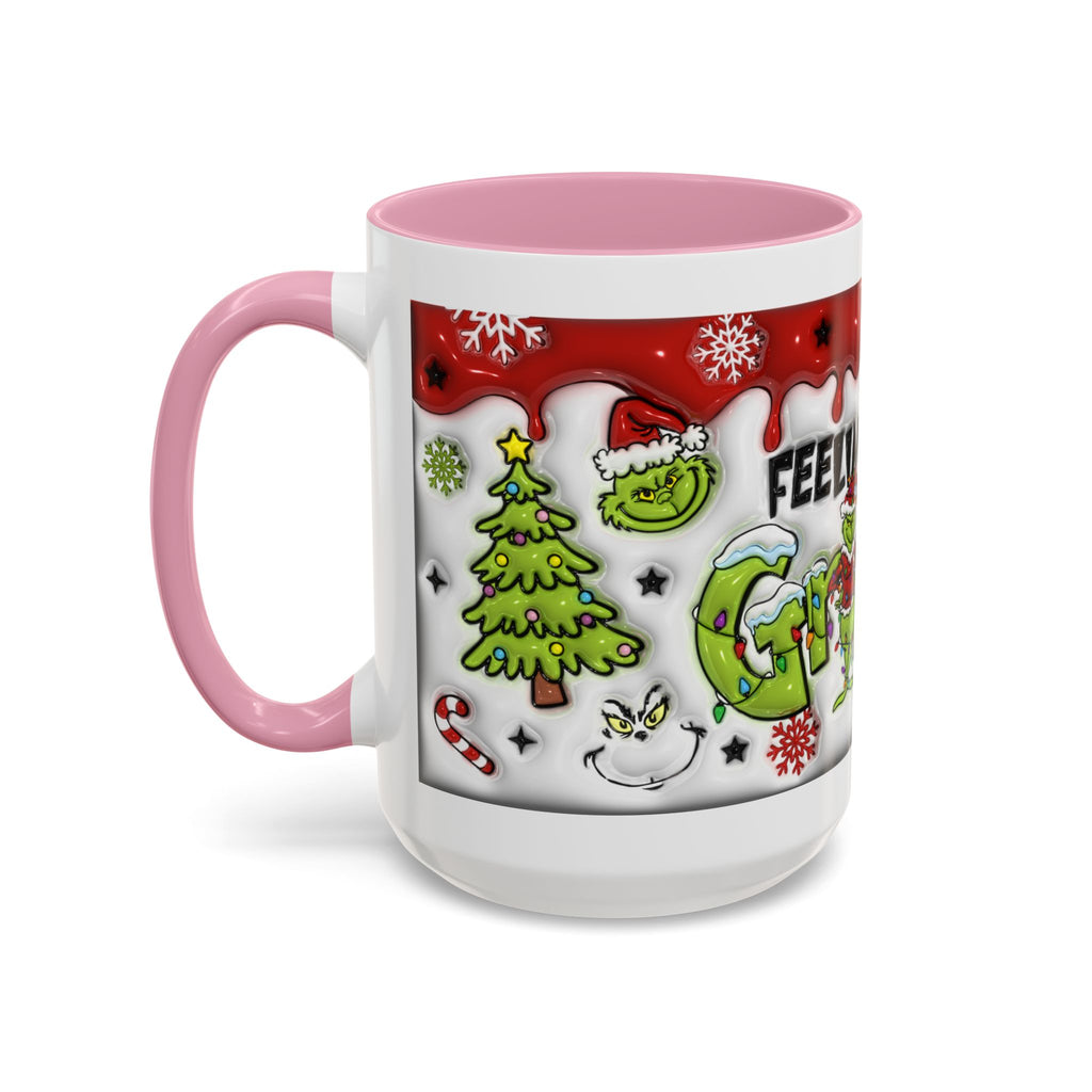 Grinch Holiday Mug - Feeling Extra Grinchy Today! Christmas Gift, Funny Coffee Cup, Holiday Decor, Winter Warmth
