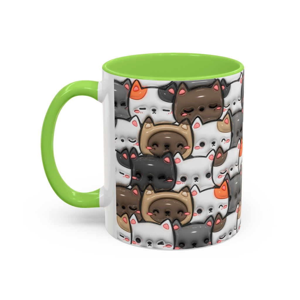 Colorful Cat Mugs - Cute Pet Lover Gift, Cat-Themed Coffee Cup, Cat Lover's Mug, Fun Kitchen Decor, Feline Art Drinkware