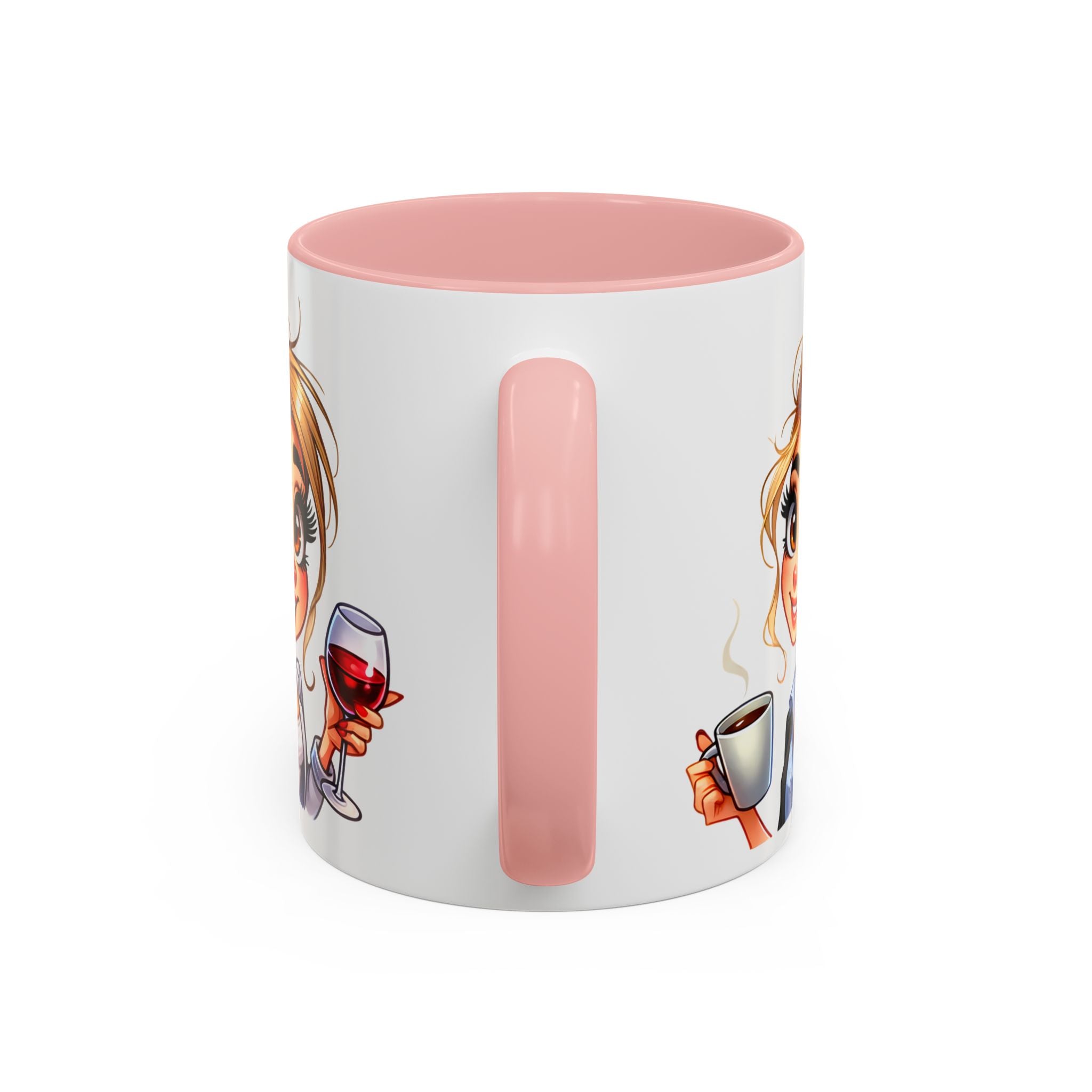 My Day Starts With Coffee and Ends With Wine Mug | Accent Coffee Mug
