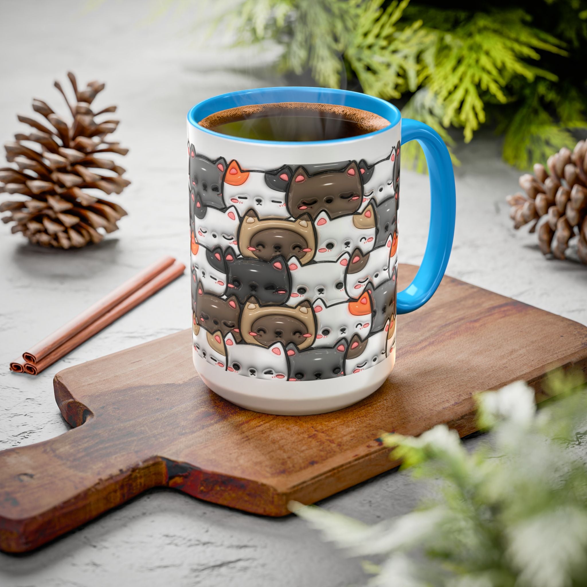Colorful Cat Mugs - Cute Pet Lover Gift, Cat-Themed Coffee Cup, Cat Lover's Mug, Fun Kitchen Decor, Feline Art Drinkware