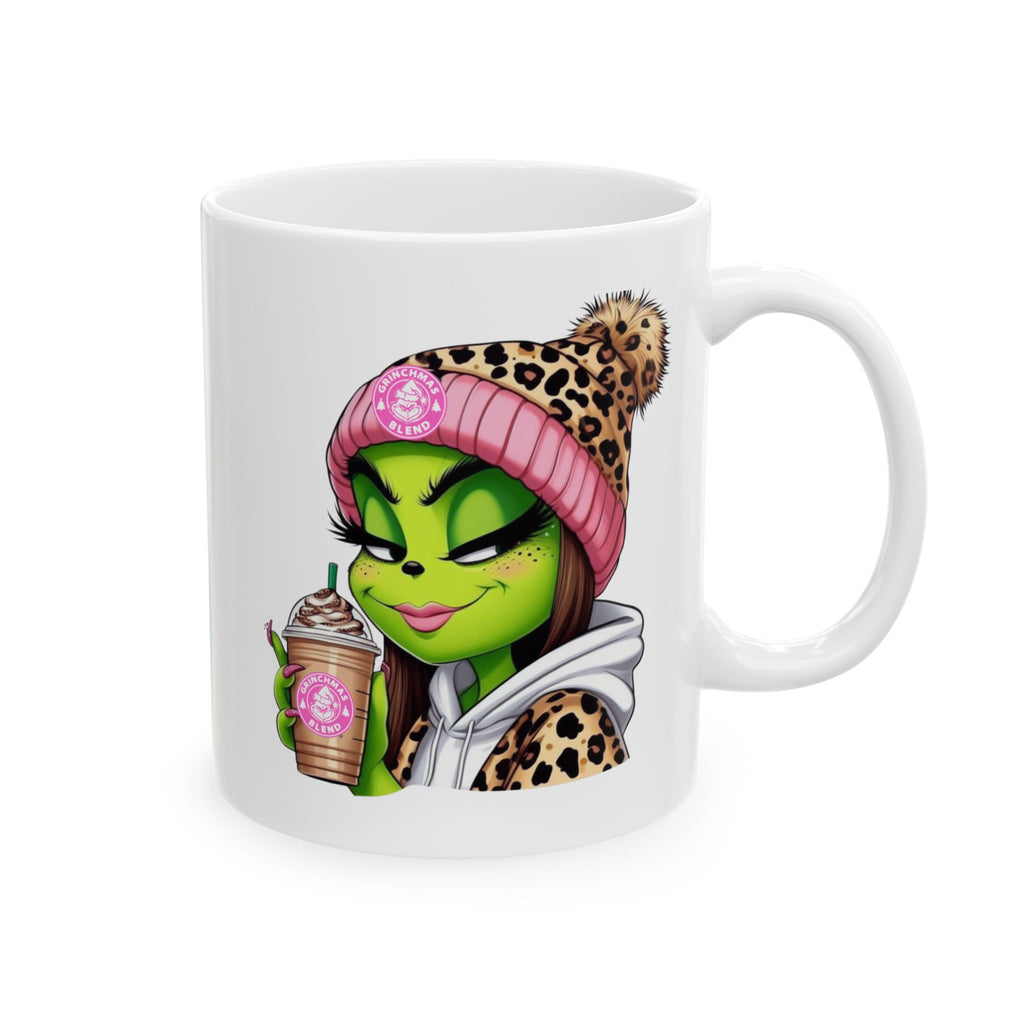 Funky Grinchy-Themed Ceramic Mug | Cute Coffee Cup, Gift for Miss Grinch Lovers, Unique Kitchen Decor, Fun Drinkware, Quirky Mug