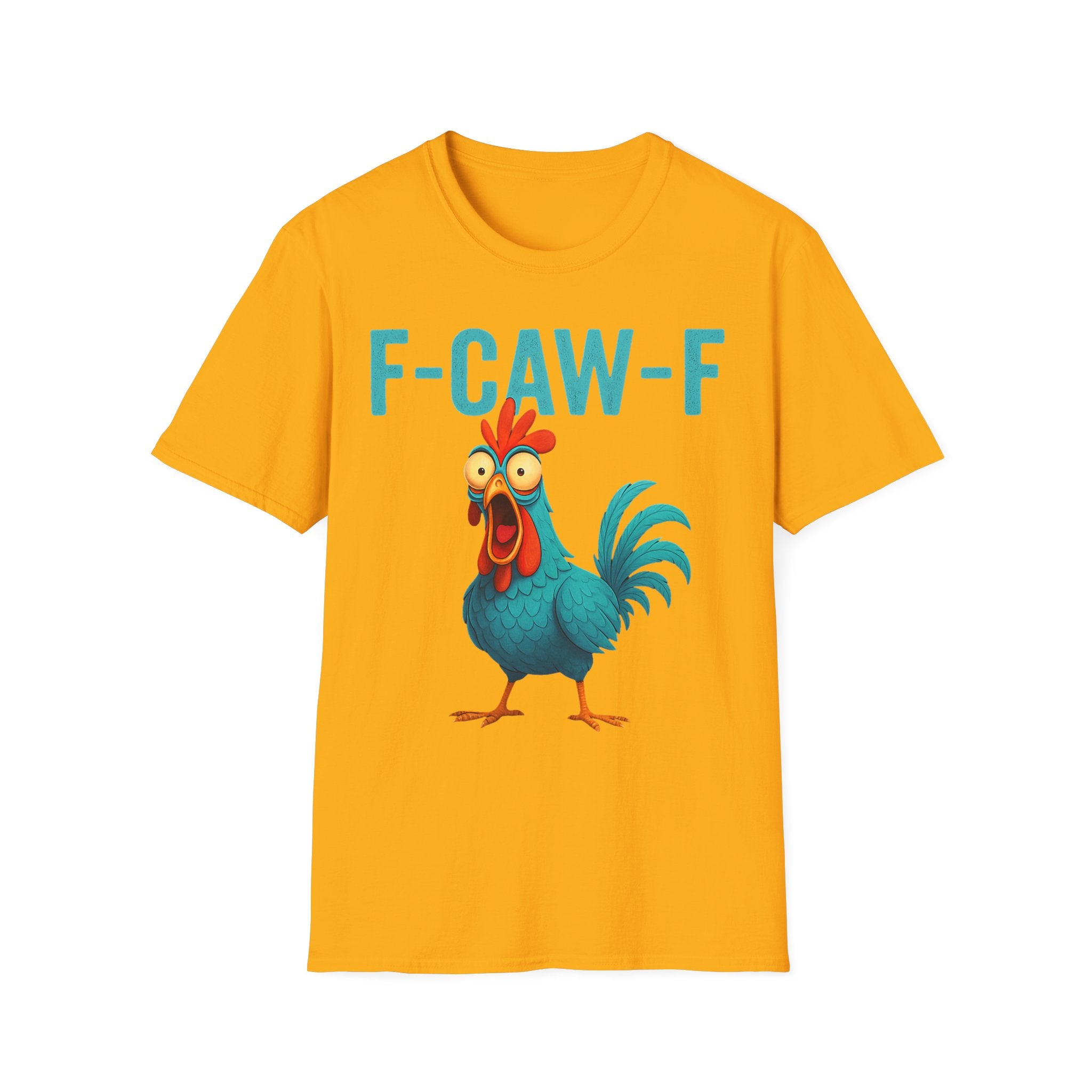 Effects of Coffee - Funny F-Caw-F Chicken T-Shirt, Humorous Tee, Gift for Poultry Lovers, Unisex Relaxed Shirt, Cartoon Animal Shirt