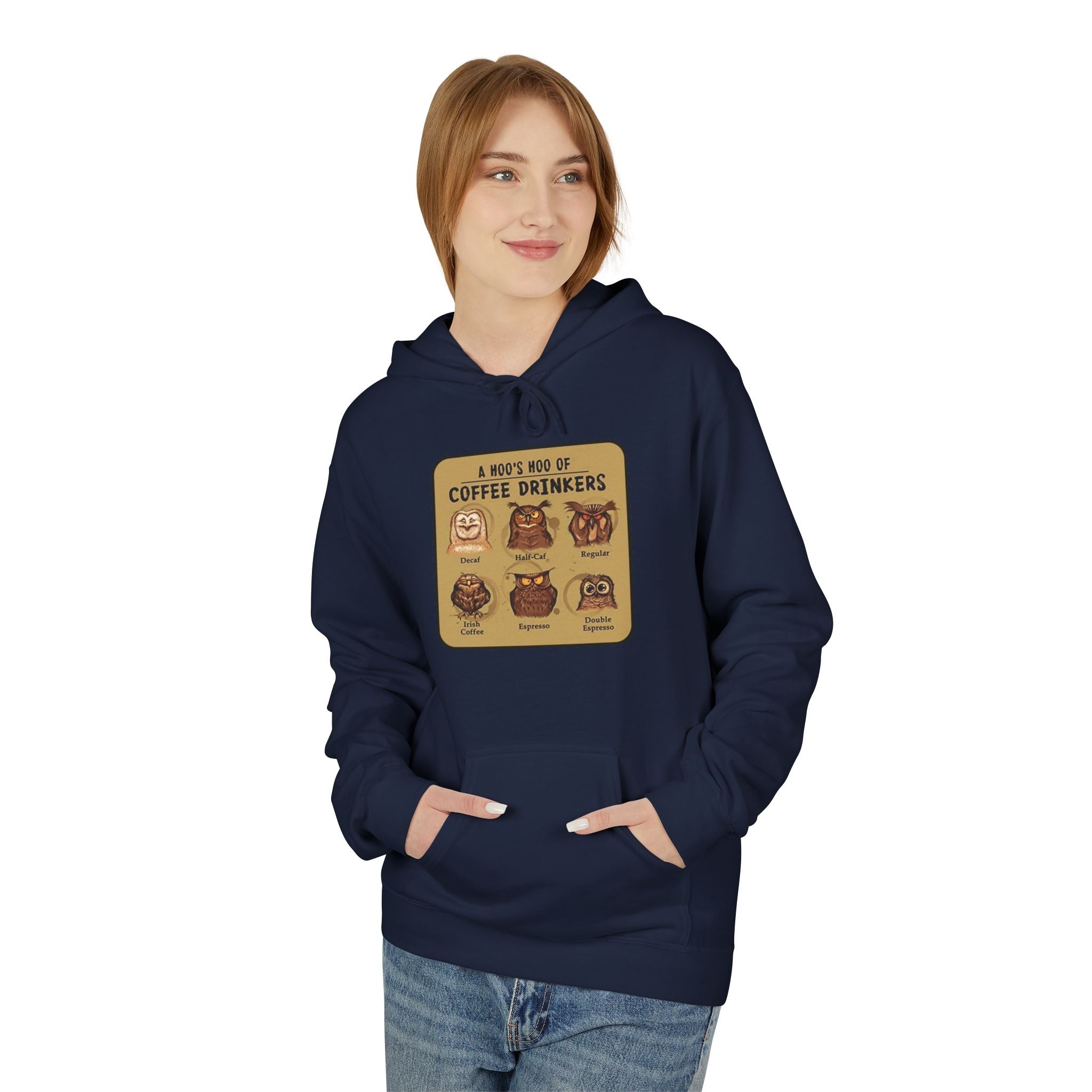 Coffee Drinkers Chart Hoodie | Coffee Types Illustration, Retro Cafe Design