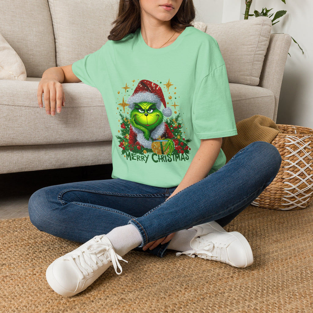 Grinch Christmas T-Shirt | Unisex Softstyle Tee | Merry Christmas Tee | Holiday Gift | Festive Apparel | Cute Grinch Shirt | Xmas Fashion