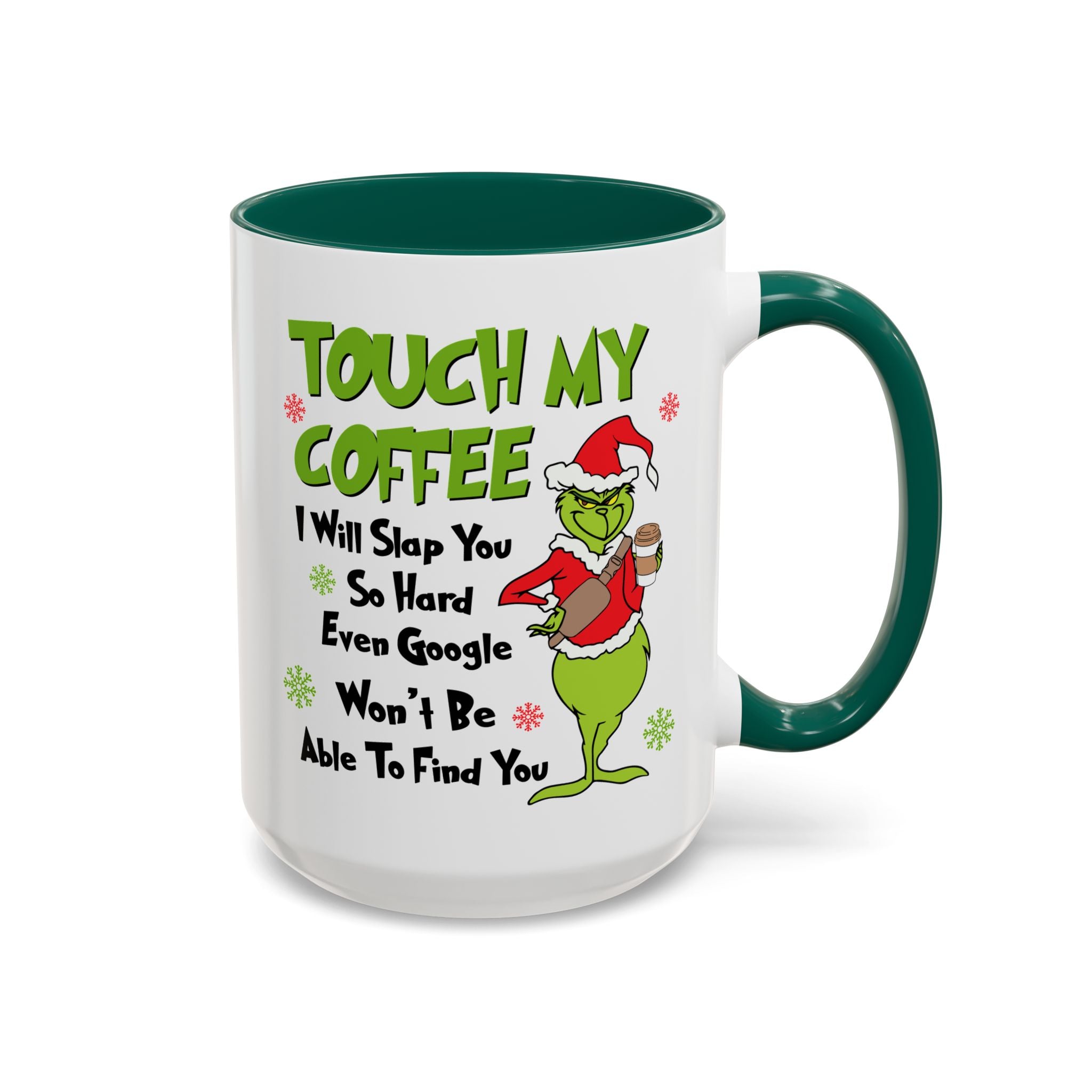 Colorful Grinch Coffee Mug - Fun Holiday Cup, Unique Gift, 11oz & 15oz Sizes, Perfect for Christmas, Funny Humor Mug, Coffee Lover's Delight