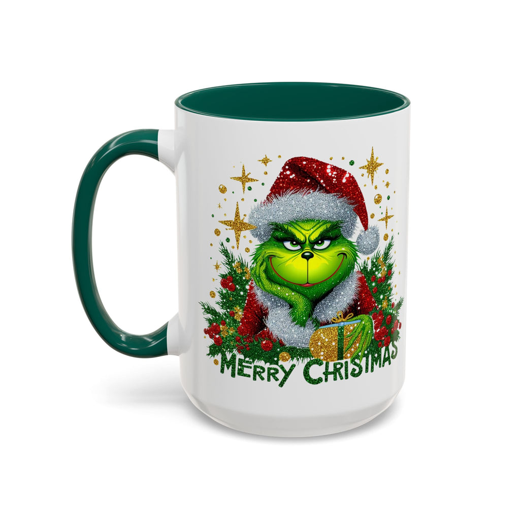 Grinchy Christmas Mug - 11oz & 15oz, Holiday Gift, Festive Beverage Cup, Winter Decorations, Fun Coffee Mug, Grinch Lover Gift