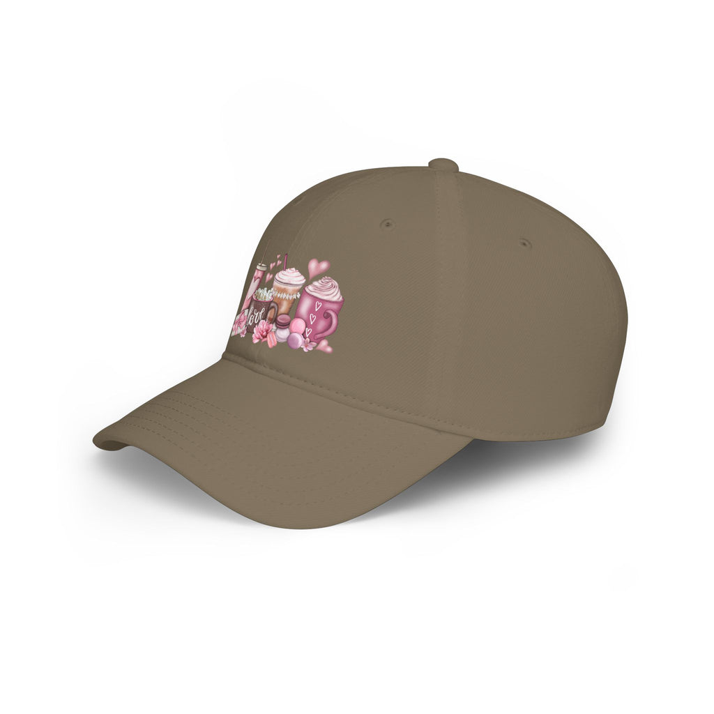 Love and Coffee Low Profile Baseball Cap