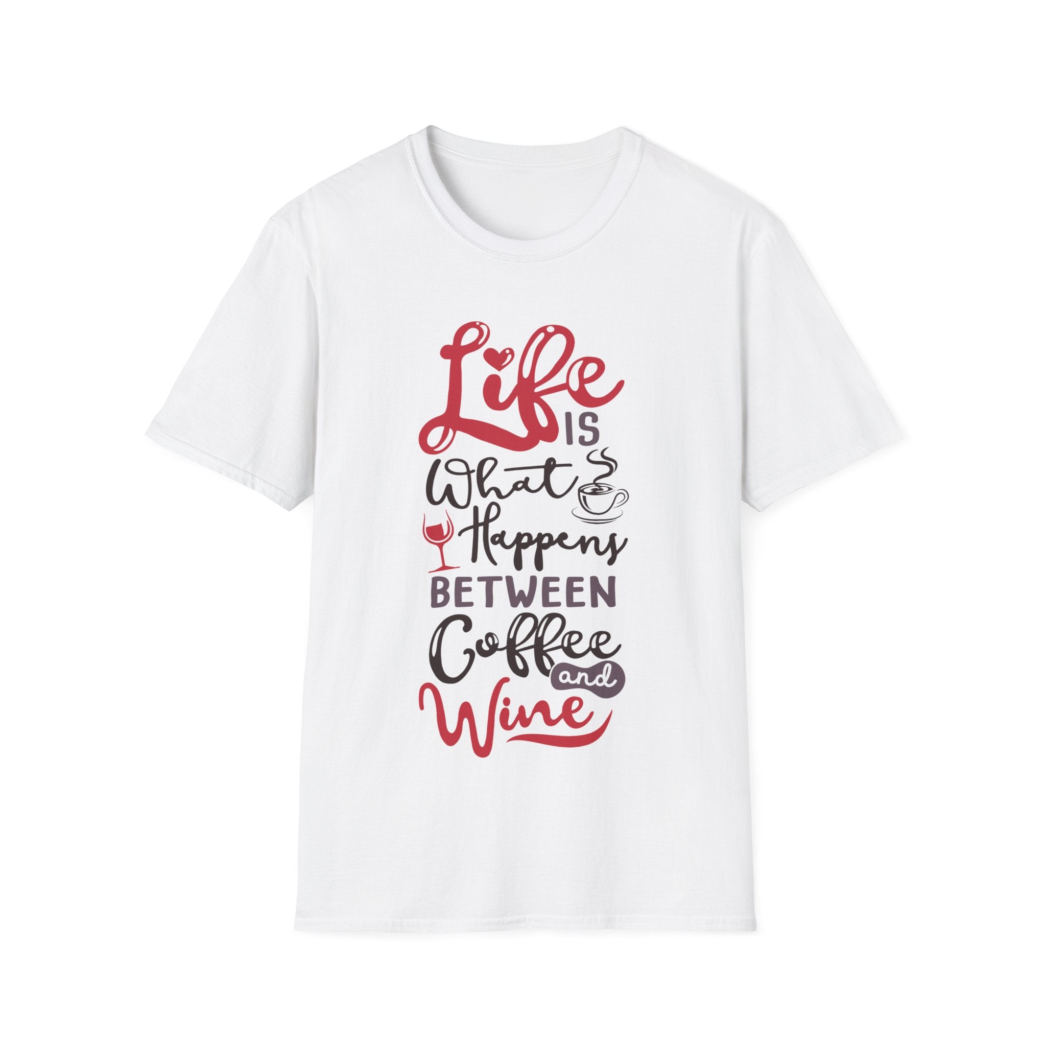 Coffee and Wine - Men's and Woman's Soft style T-Shirt