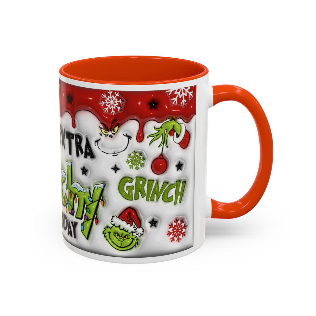 Grinch Holiday Mug - Feeling Extra Grinchy Today! Christmas Gift, Funny Coffee Cup, Holiday Decor, Winter Warmth