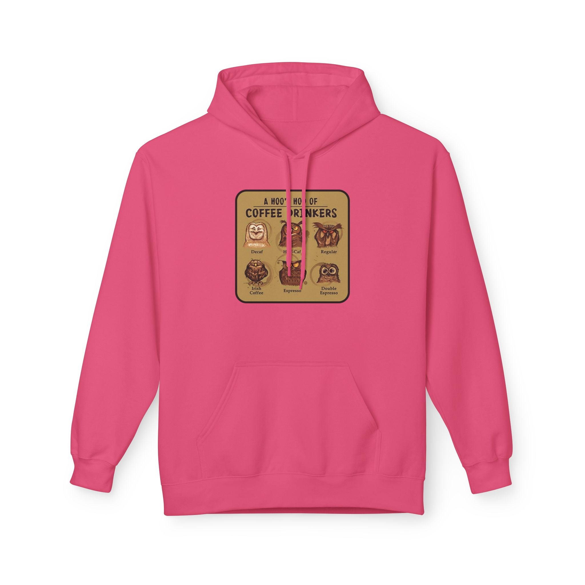 Coffee Drinkers Chart Hoodie | Coffee Types Illustration, Retro Cafe Design
