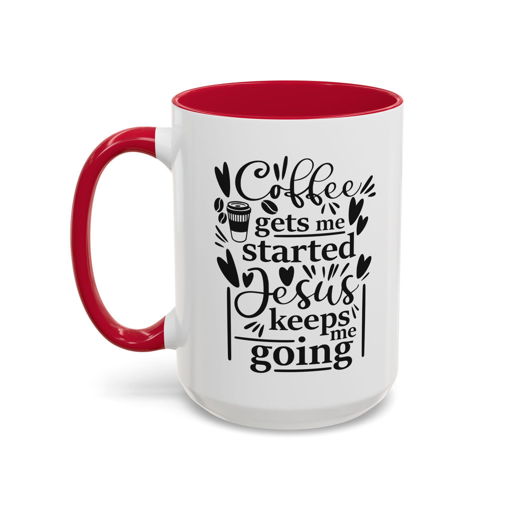 Faithful Morning Mug, Christian Coffee Cup, Religious Tea Mug, Jesus and Coffee Drinkware, Colorful Ceramic Mug