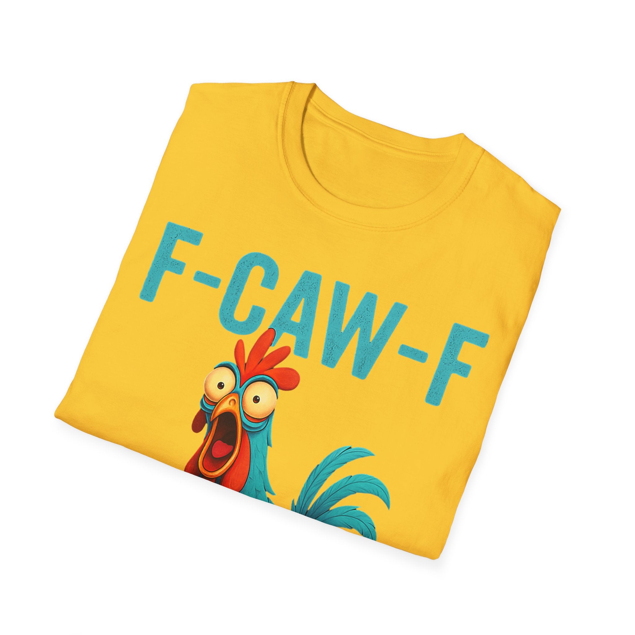 Effects of Coffee - Funny F-Caw-F Chicken T-Shirt, Humorous Tee, Gift for Poultry Lovers, Unisex Relaxed Shirt, Cartoon Animal Shirt
