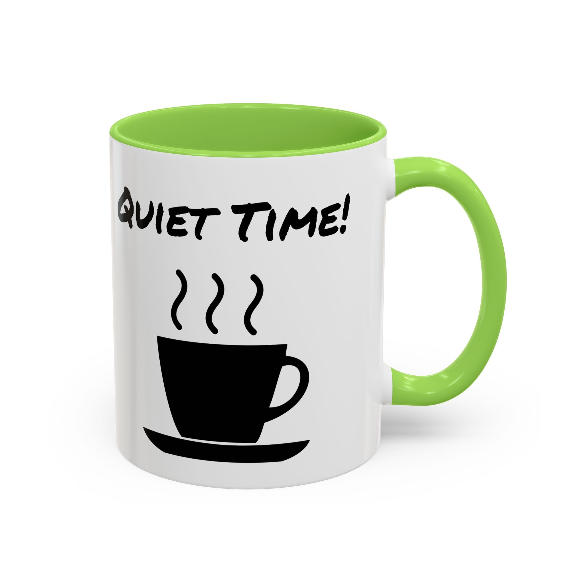 Quiet Time Coffee Mug — Black Accent 11oz/15oz
