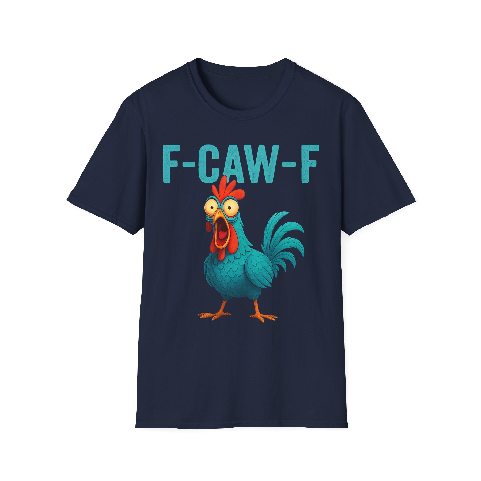 Effects of Coffee - Funny F-Caw-F Chicken T-Shirt, Humorous Tee, Gift for Poultry Lovers, Unisex Relaxed Shirt, Cartoon Animal Shirt