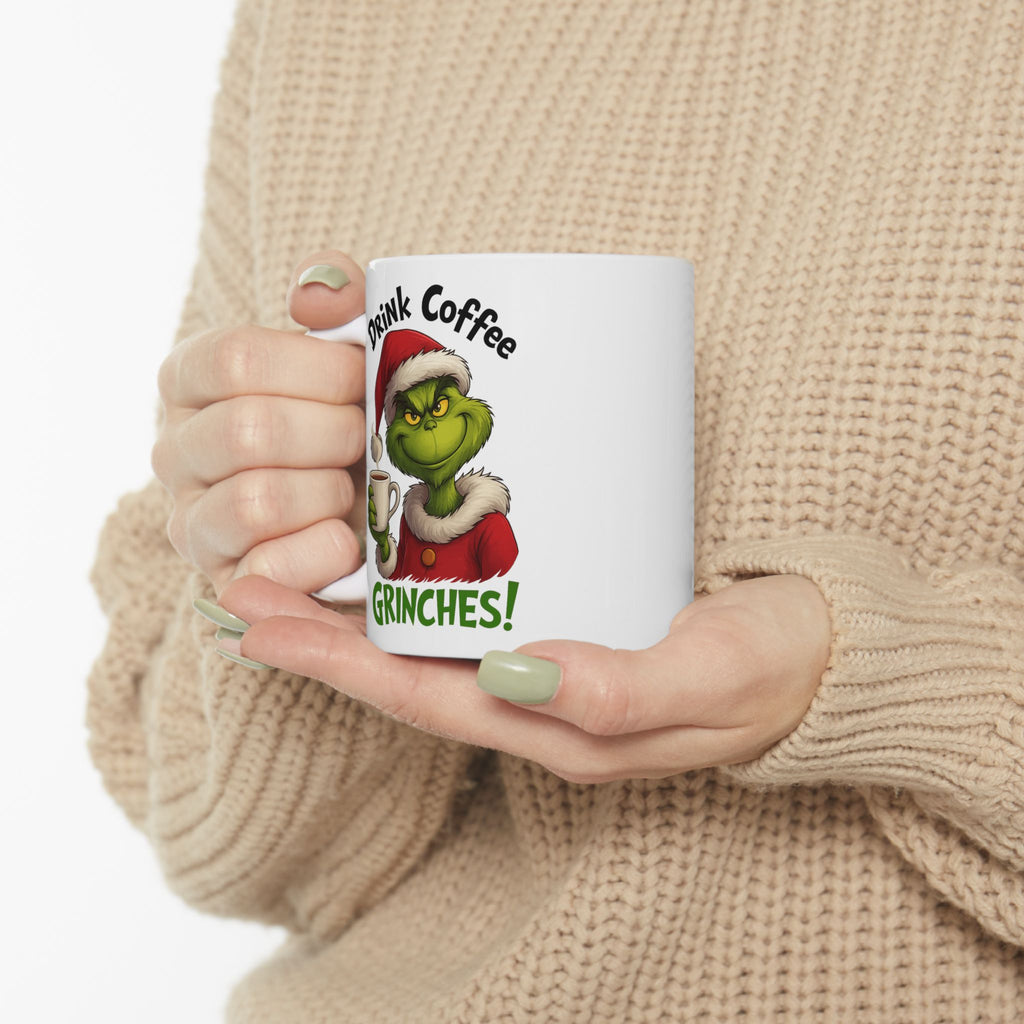 Grinch Coffee Ceramic Mug - Perfect Holiday Gift, Xmas Mug, Funny Coffee Cup, Grinch Lovers, Christmas Decor
