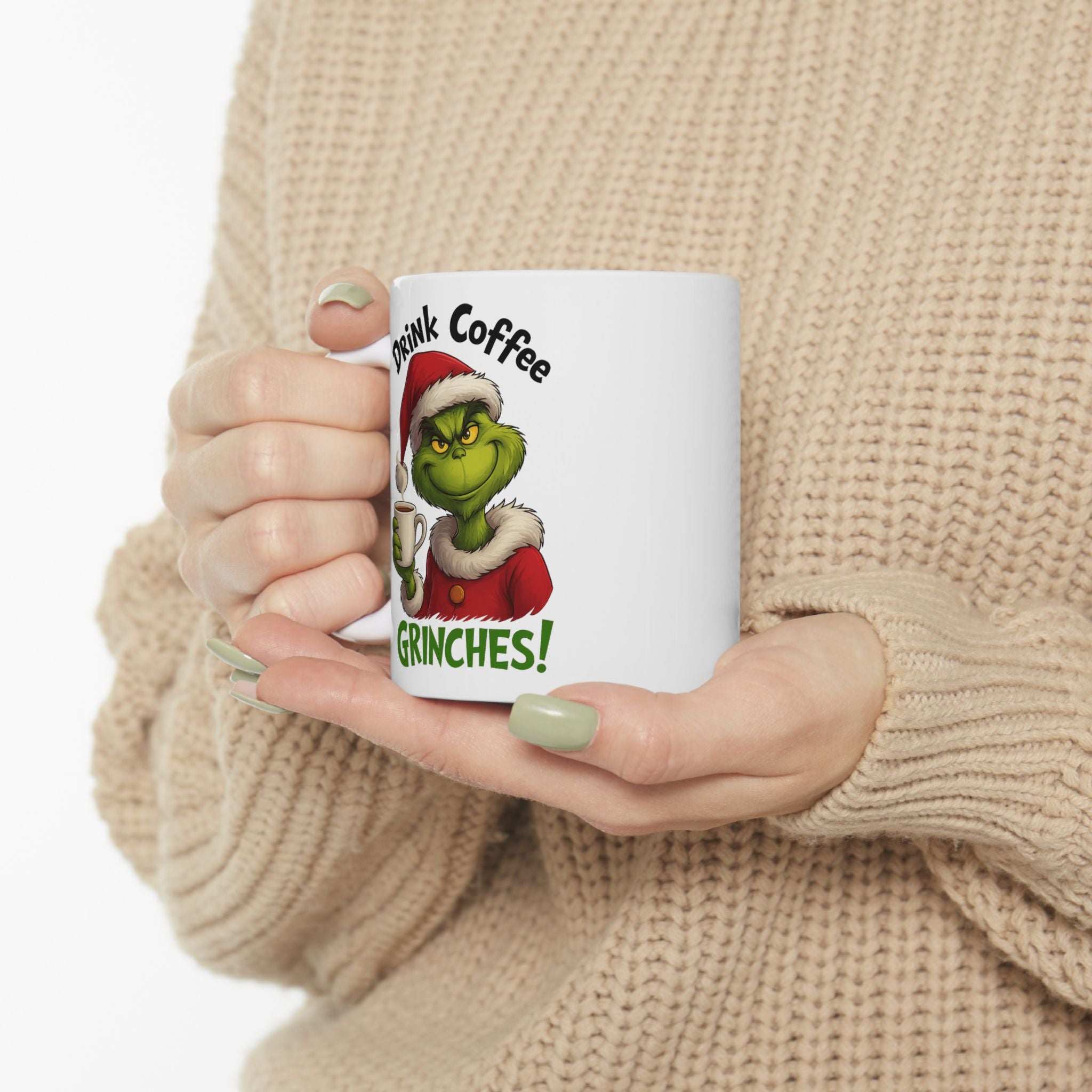 Grinch Coffee Ceramic Mug - Perfect Holiday Gift, Xmas Mug, Funny Coffee Cup, Grinch Lovers, Christmas Decor