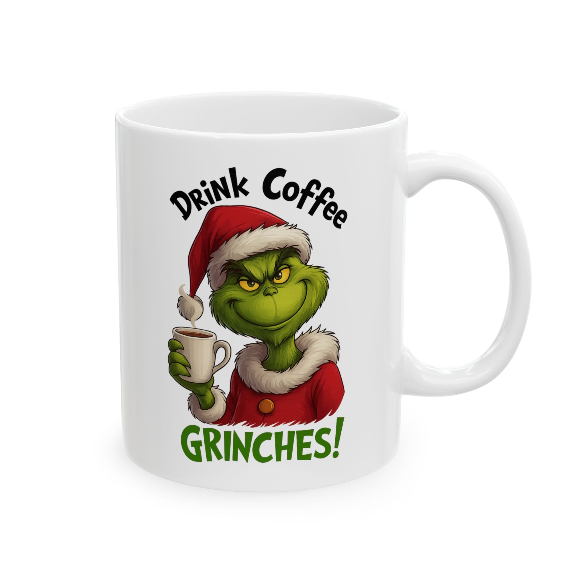 Grinch Coffee Ceramic Mug - Perfect Holiday Gift, Xmas Mug, Funny Coffee Cup, Grinch Lovers, Christmas Decor