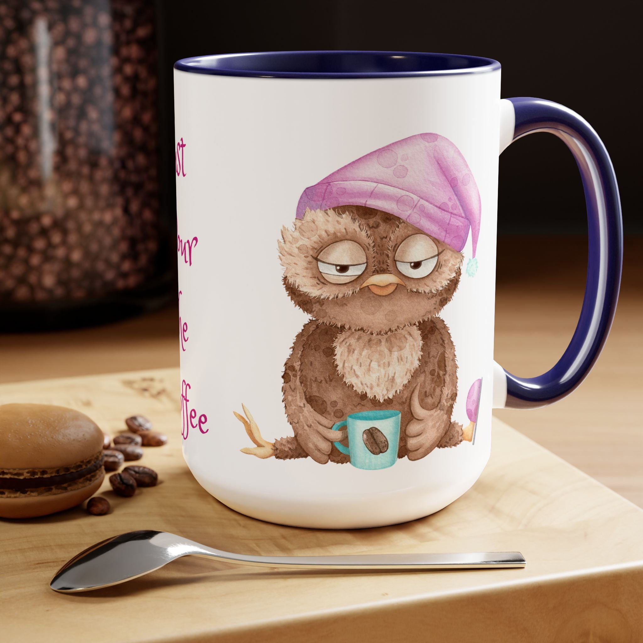 Just Pour The Coffee - Two-Tone Coffee Mugs, 15oz