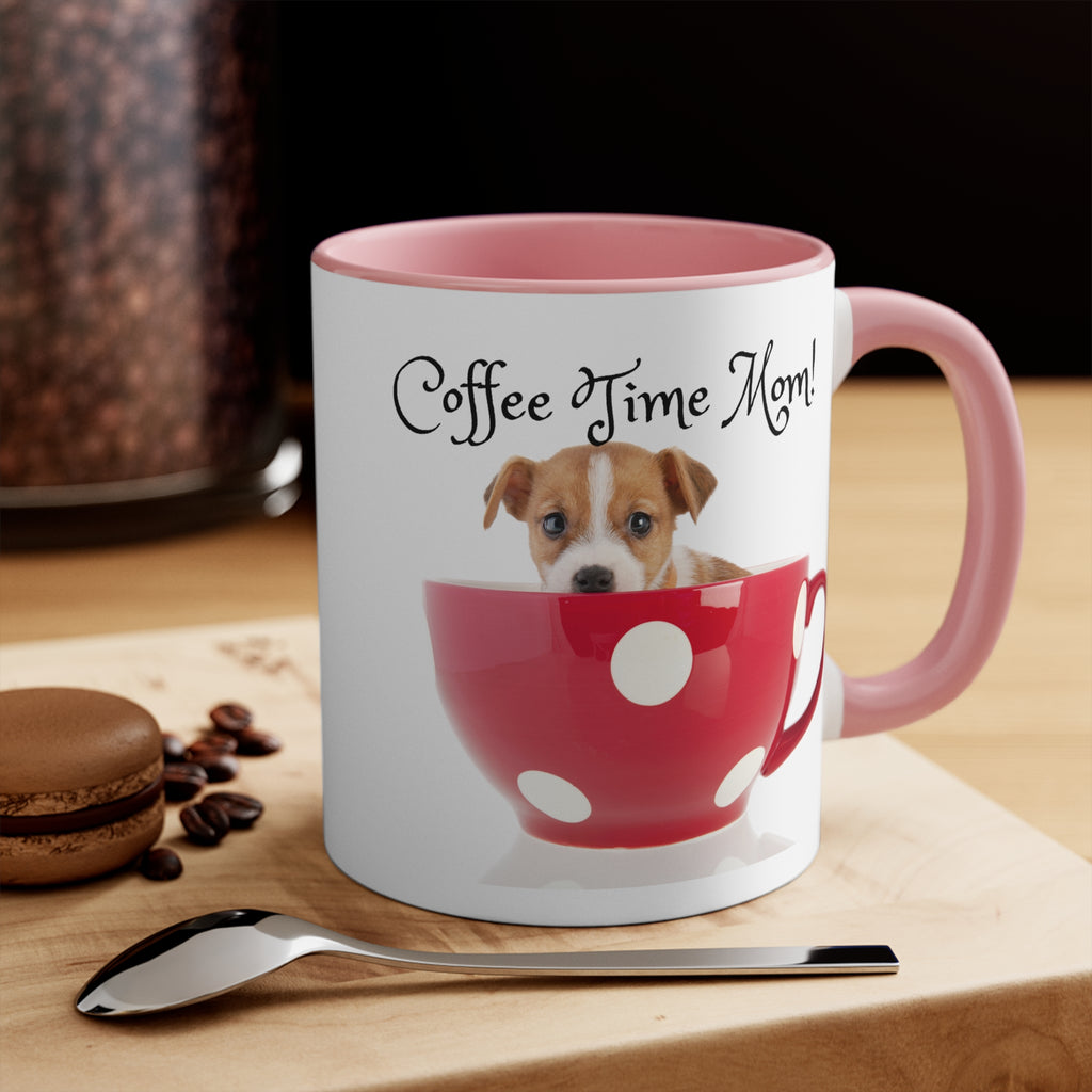 Coffee Time Mom - White Ceramic Mug