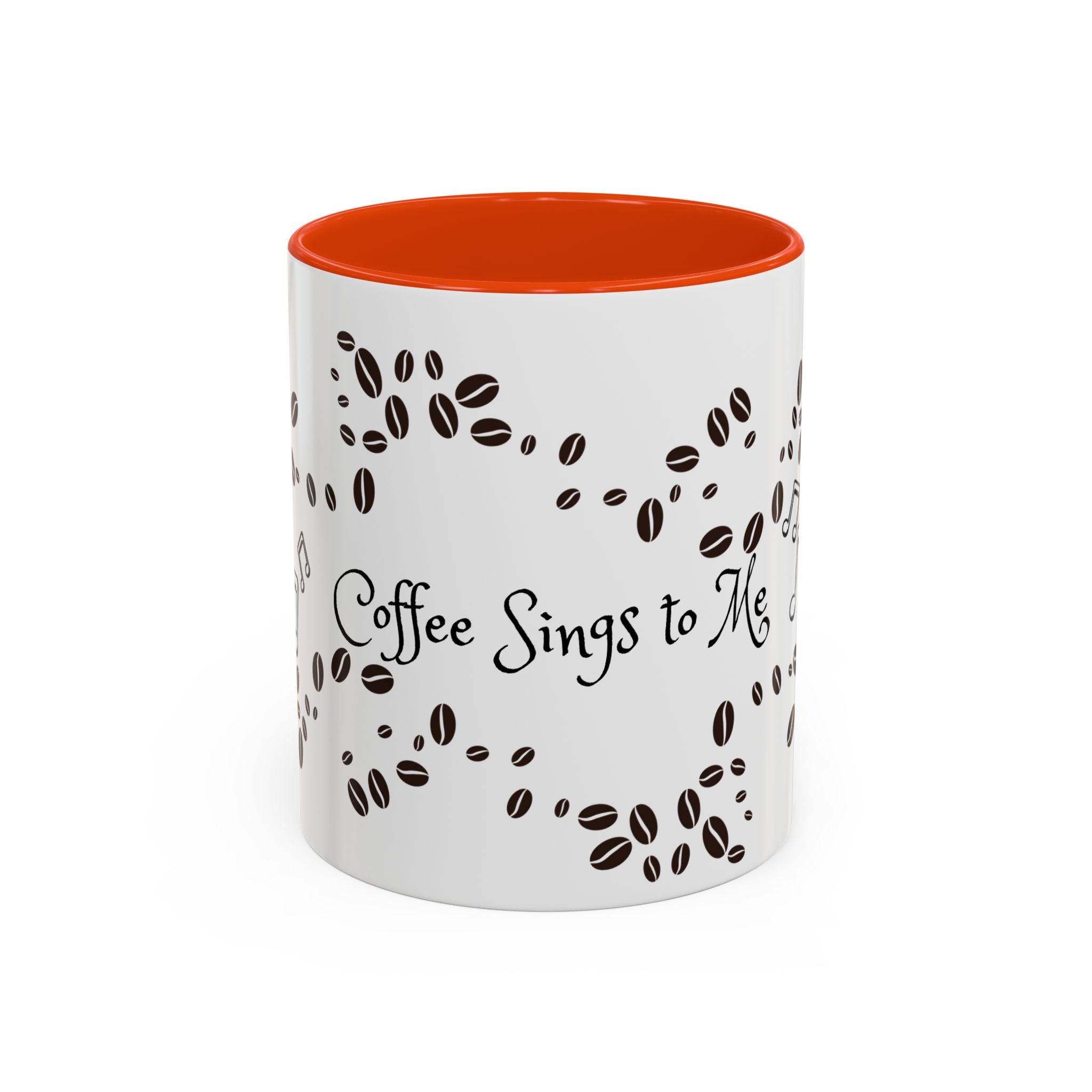 Coffee Sings to Me Mug — 11oz/15oz Ceramic Coffee Bean Music Mug