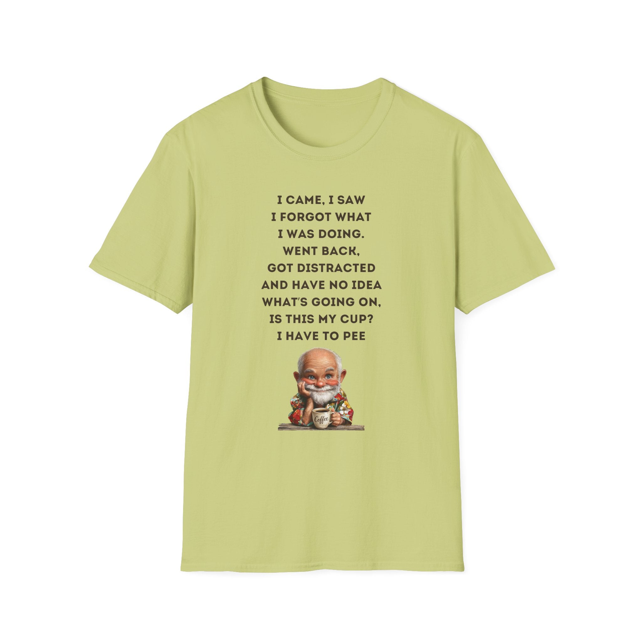 Funny Forgetful Grandpa Quote T-Shirt | Cute Elderly Character Tee