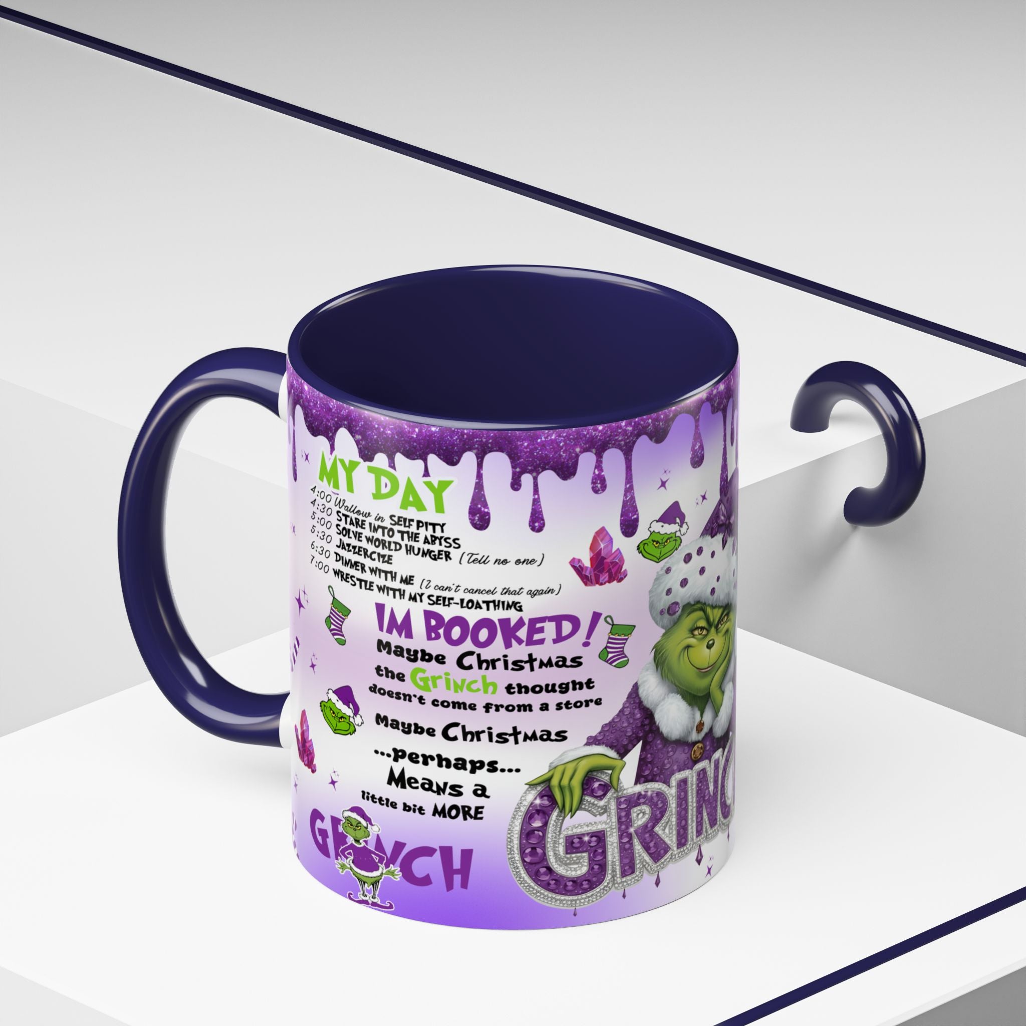 Grinchy Coffee Mug - Fun Holiday Mug, Christmas Gift, Office Decor, Grinch Lovers, DNA Test Humor