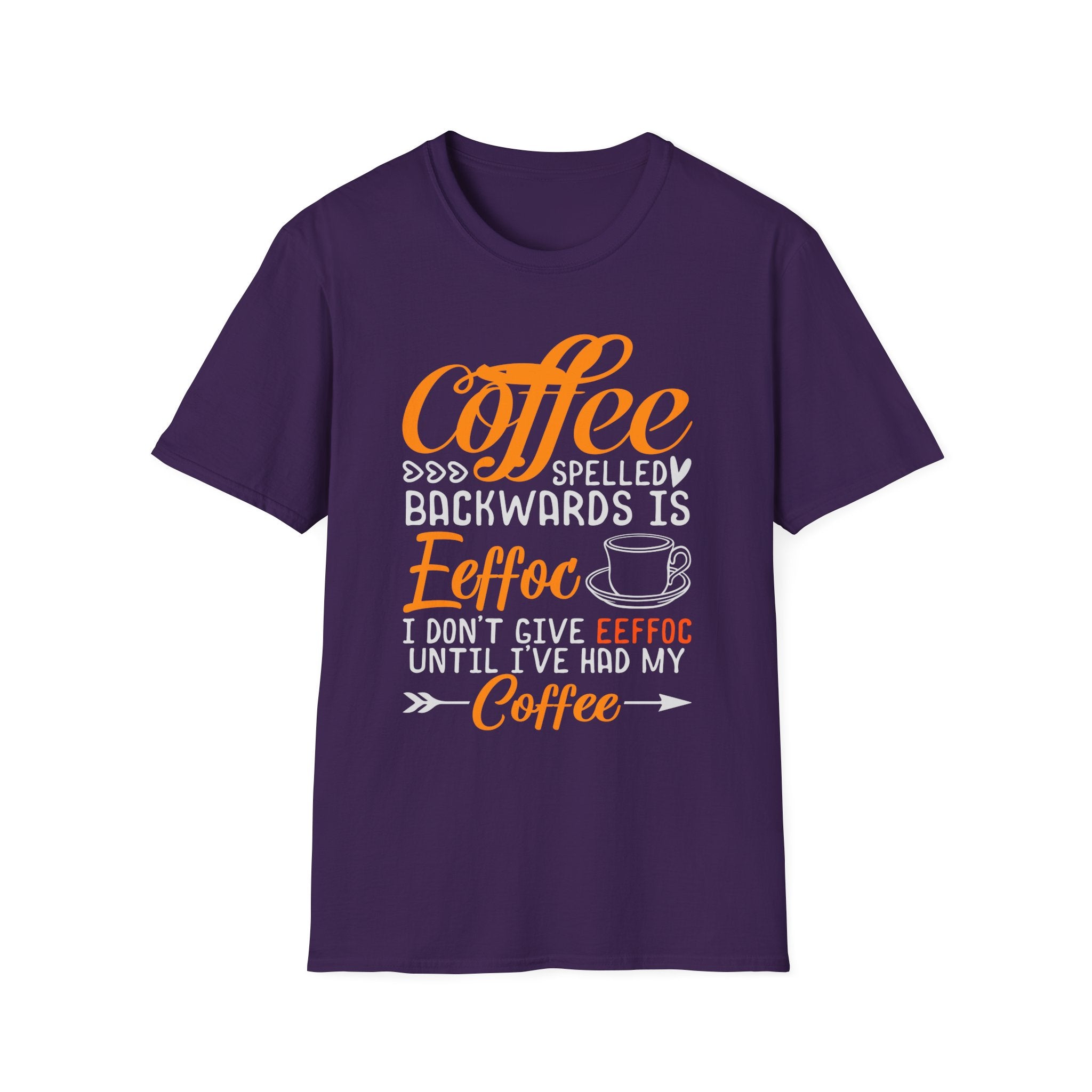 Eeffoc Coffee T-Shirt, Unisex Tee, Caffeine Lover Shirt, Funny Graphic Tee, Coffee Gift for Men and Women