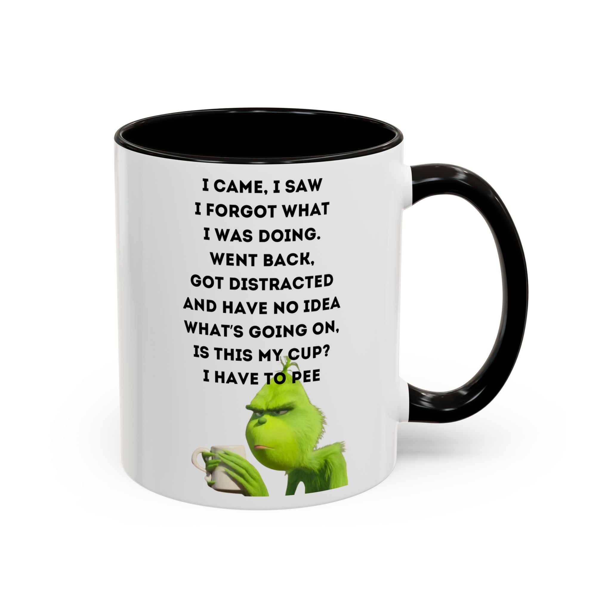 Colorful Grinch Coffee Mug, Fun Holiday Gift, Funny Tea Cup, Quirky Kitchen Decor, Grinch Fan Mug, Christmas Gift Idea