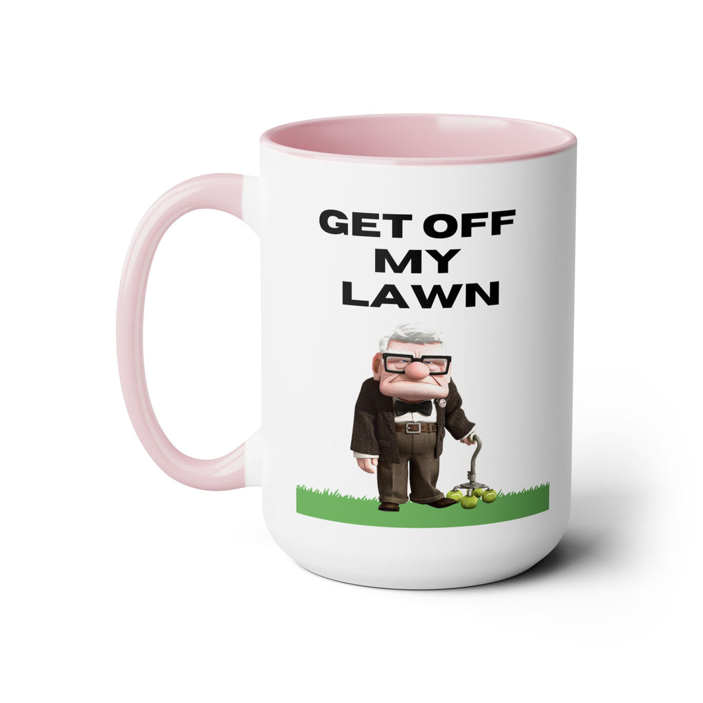 Get Off My Lawn Two-Tone Coffee Mugs, 15oz