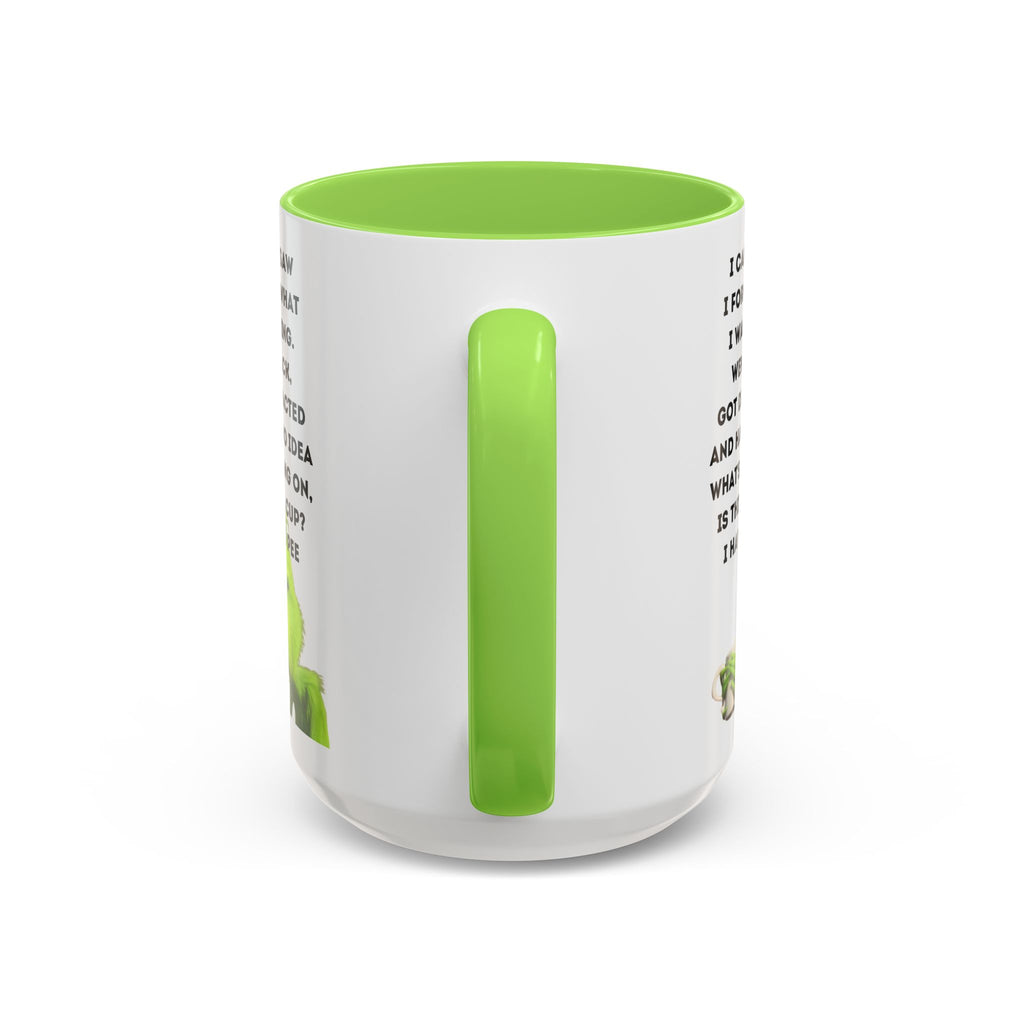 Colorful Grinch Coffee Mug, Fun Holiday Gift, Funny Tea Cup, Quirky Kitchen Decor, Grinch Fan Mug, Christmas Gift Idea