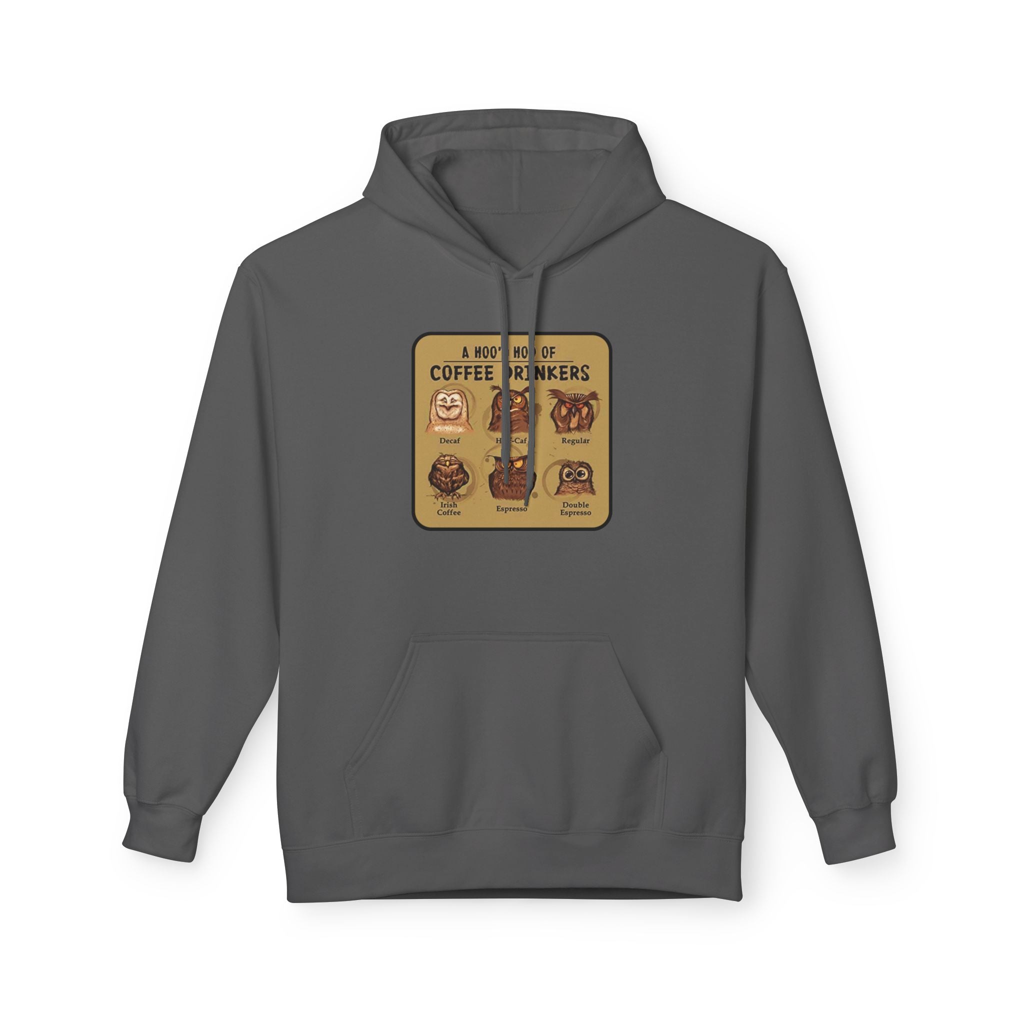 Coffee Drinkers Chart Hoodie | Coffee Types Illustration, Retro Cafe Design