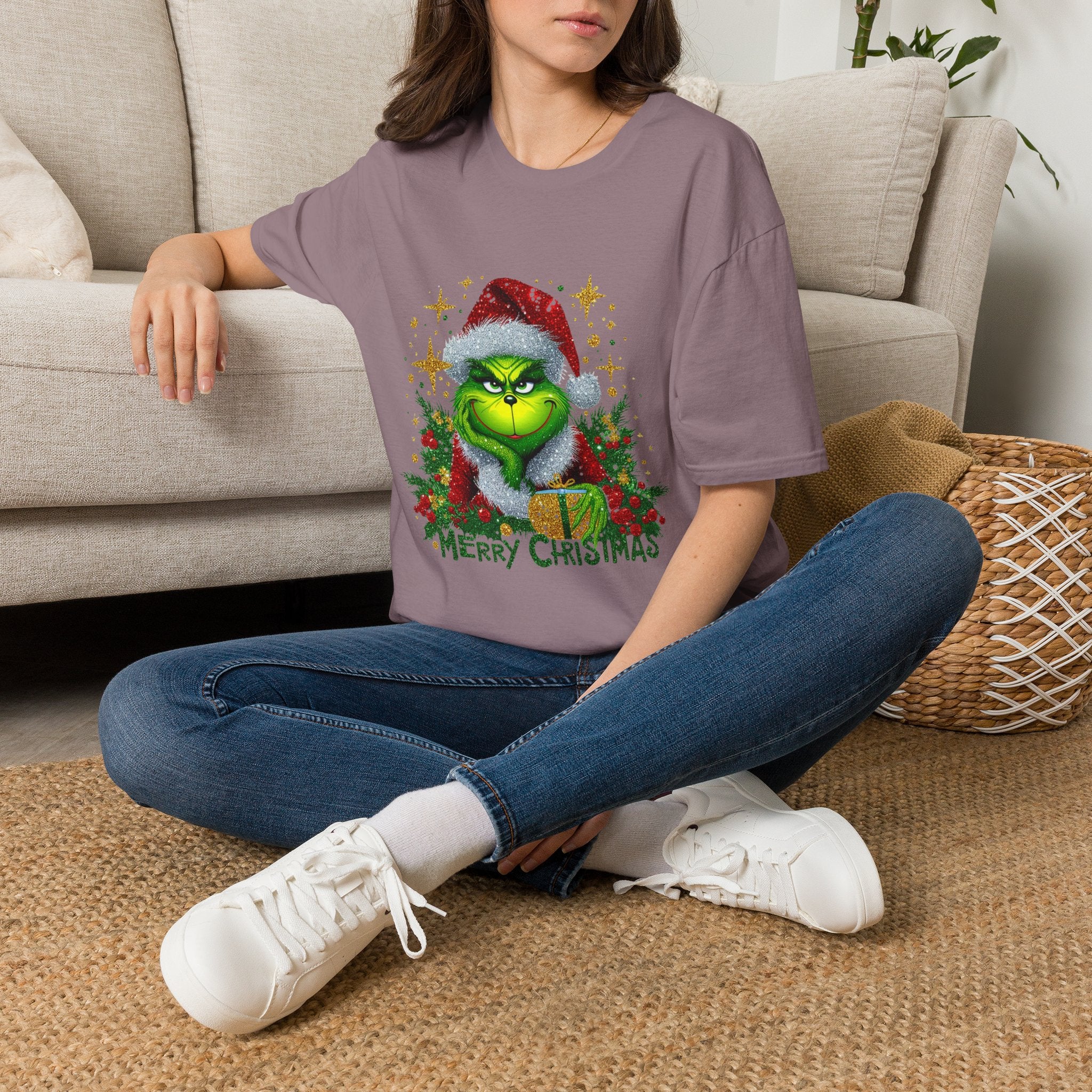 Grinch Christmas T-Shirt | Unisex Softstyle Tee | Merry Christmas Tee | Holiday Gift | Festive Apparel | Cute Grinch Shirt | Xmas Fashion