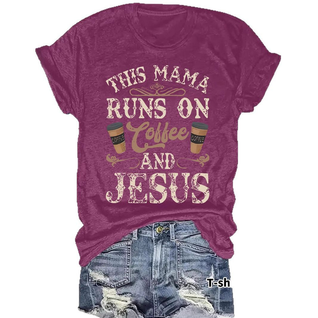 COFFEE printed short sleeved shirt