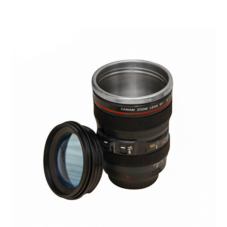 Creative Camera Lens Cup Water Cup Stainless Steel Coffee Cup