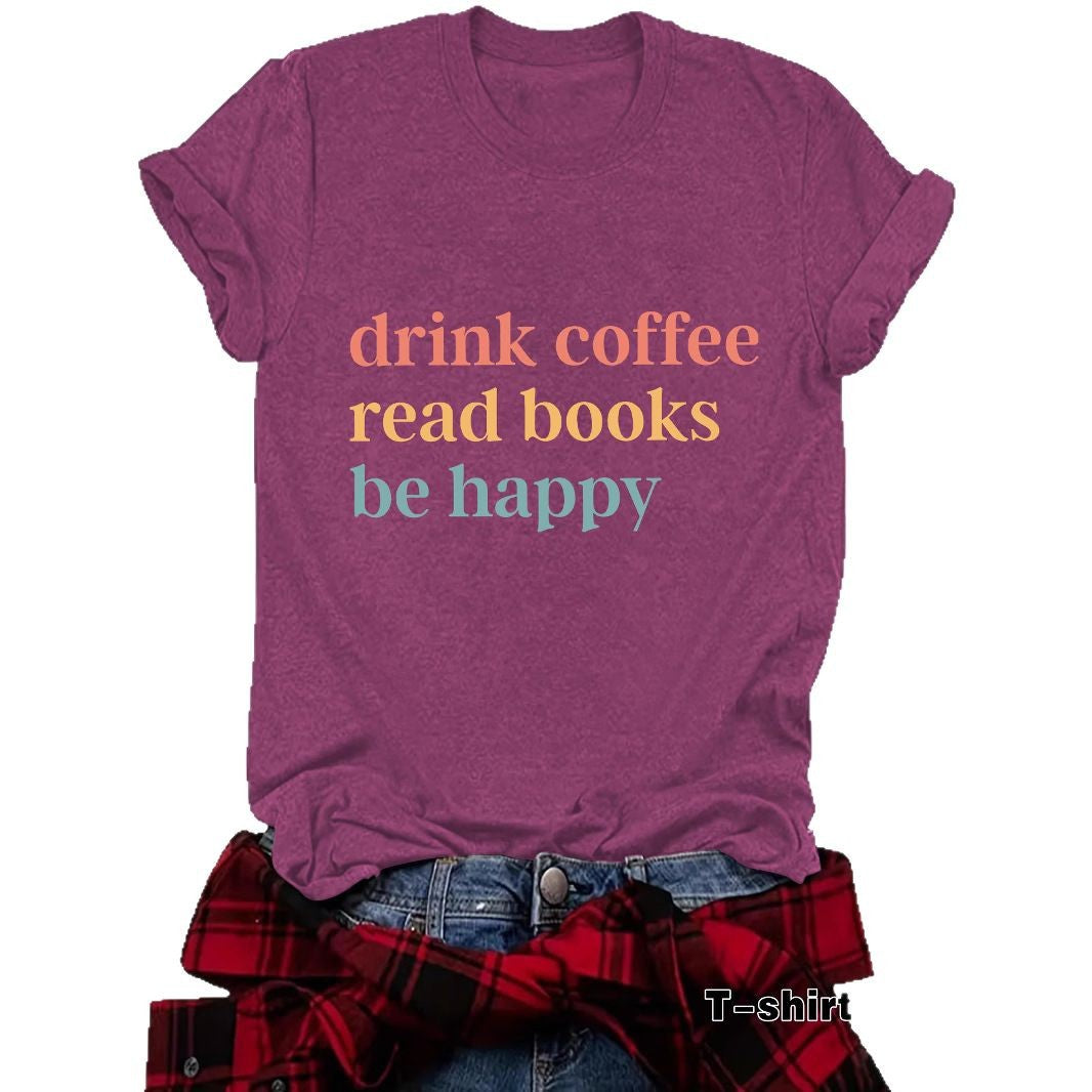Drink Coffee slogan short sleeves
