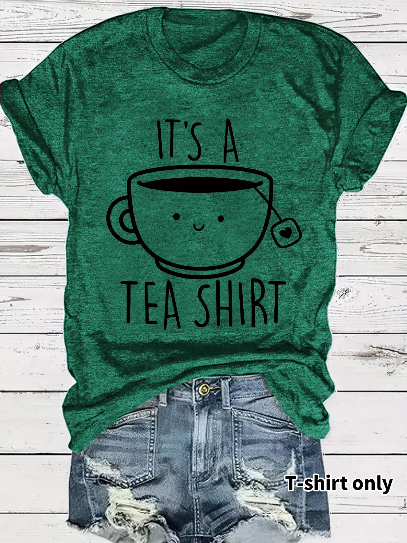 Coffee new short sleeved women's T-shirt