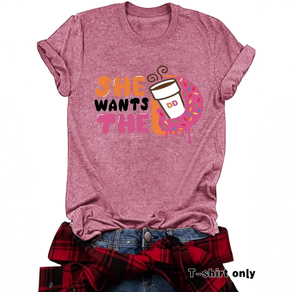 Short sleeved HE coffee pattern