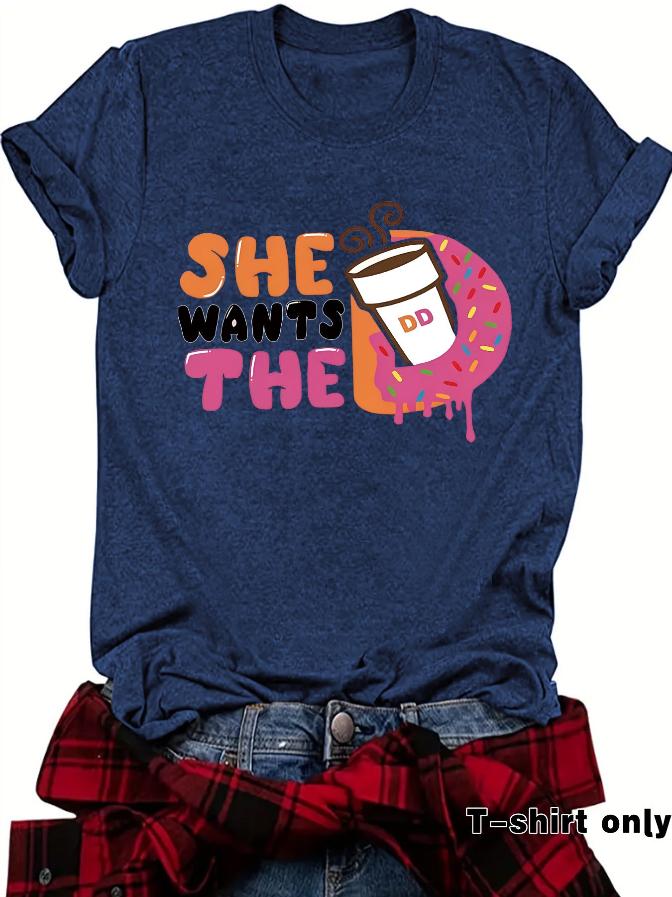 Short sleeved HE coffee pattern