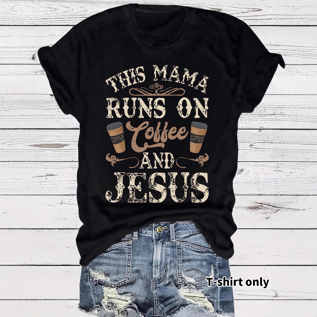 COFFEE printed short sleeved shirt