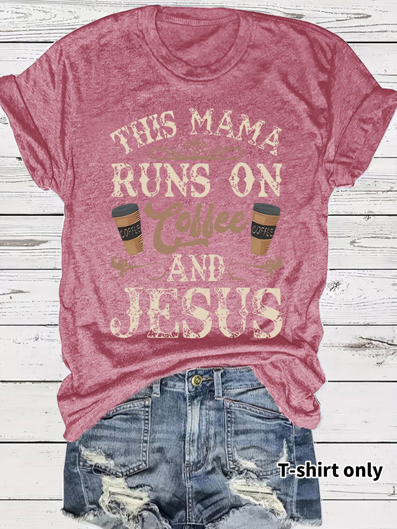 COFFEE printed short sleeved shirt