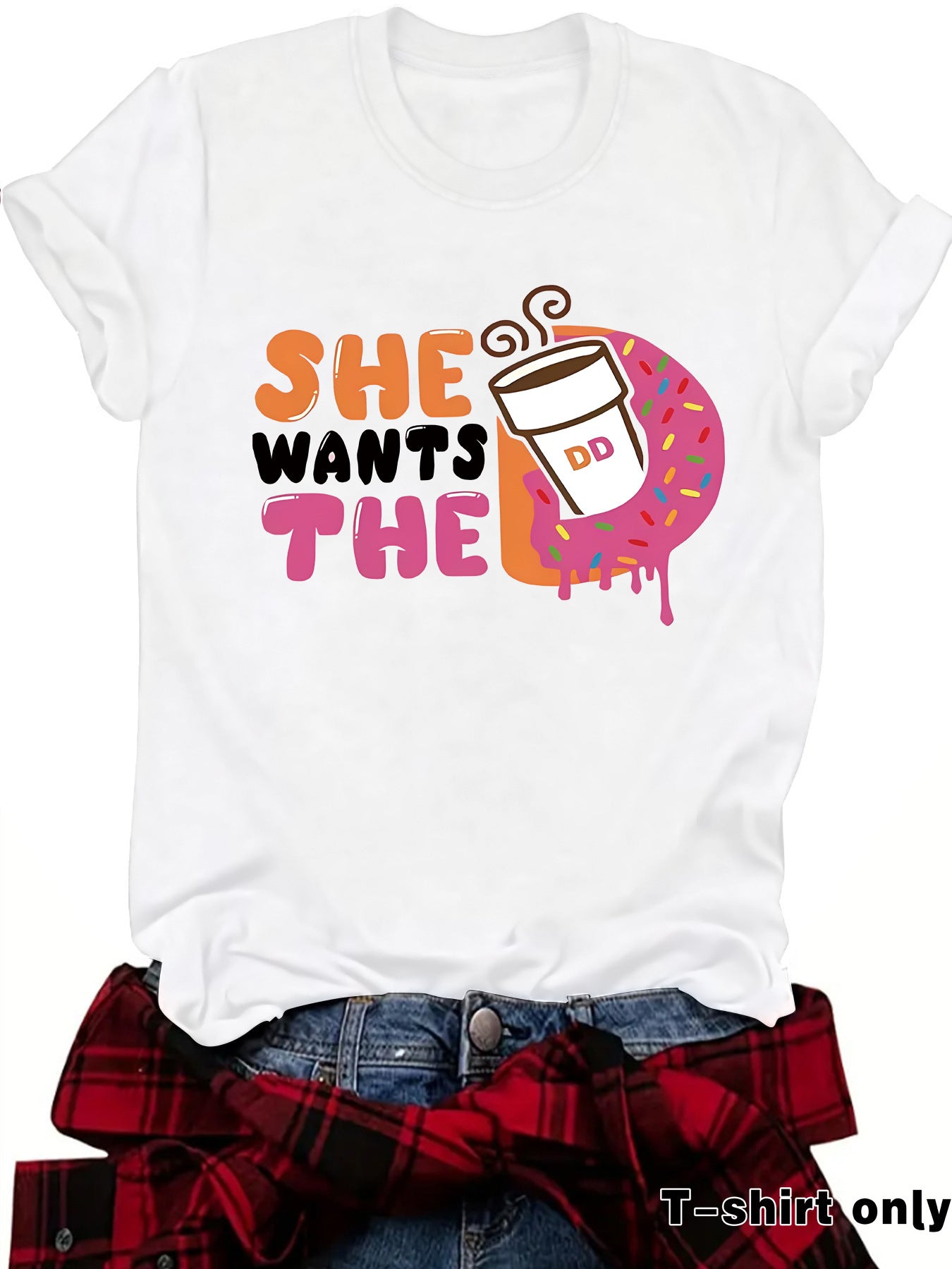 Short sleeved HE coffee pattern
